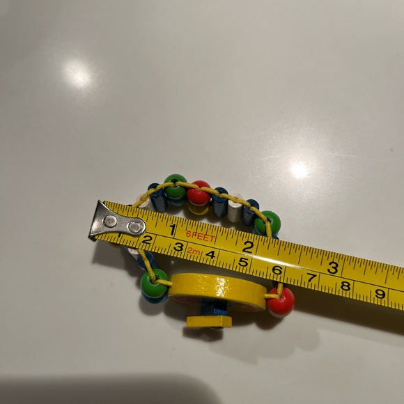 Elastic wooden tatiri watch for kids.  Helps teach kids how to read time. - Picture 8 of 8